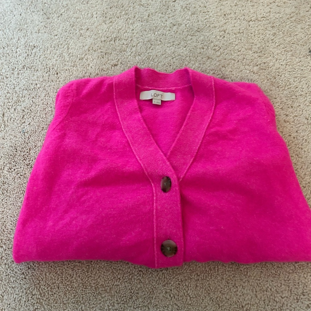 LOFT Neon Pink Sweater